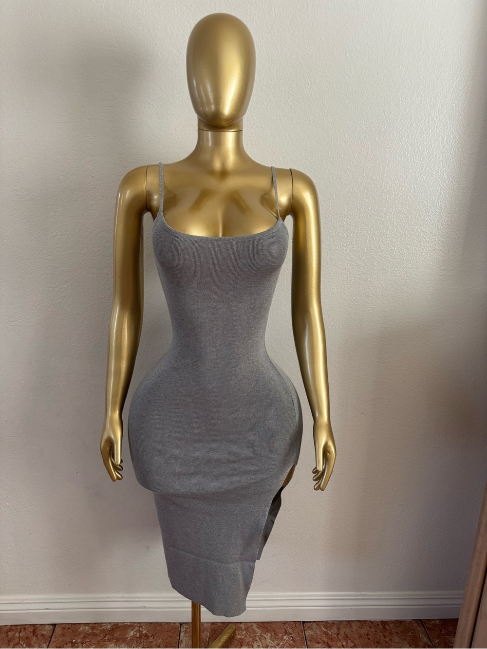 Hera Collection Charcoal Midi Dress